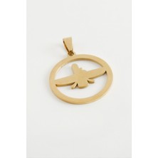 Nacario Anka Kuşu Çelik Kolye Ucu 3 cm