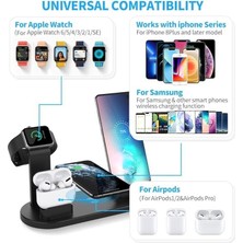 4'ü 1 Arada Kablosuz Hızlı Şarj Istasyonu: 15-12 Pro Max,, Airpods ve Telefonlar Için Hızlı Şarj, Zahmetsiz Şarj Deneyimi