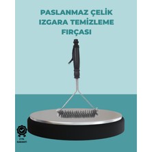 Maarketim Uzun Saplı Paslanmaz Çelik Izgara Temizlik Fırçası