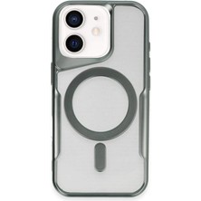 Iphone 11 Kılıf Boyi Magsafe Silikon Kapak - Yeşil