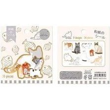 Guguk Kedilerin Dünyası Temalı 36 Adet Seti • Bullet Journal