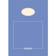 A5 Karton Kapaklı Bloknot, Pastel Serisi, 80 Yaprak, Düz, Mavi