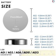 20 Adet AG1,AG3,AG4,AG10,AG13 Alkalin Karışık Pil