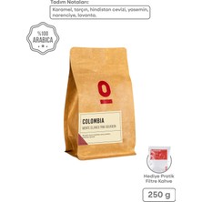 Espressolab Colombia Monte Blanco Pink Bourbo 250g - Karamel, Lavanta, Yasemin, Vanilya ve Narenciye Tadında