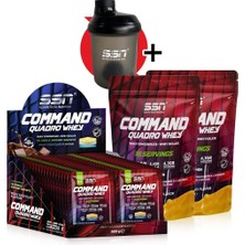 SSN Sports Style Nutrition SSN Command Quadro Whey 1780 Gr 70 Şase MIX Çikolata-Çilek(40x1box-15x2) Kombinasyon