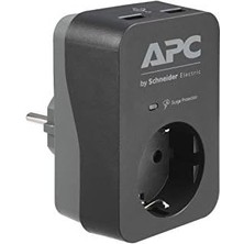 Apc Surgearrest 1 Çıkış 2 USB Portu Siyah 230 V - PME1WU2B-GR