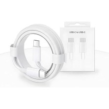 USB C Kablosu Esnek USB C - USB C Şarj Kablosu Pd 3.0 15 Pro Max Galaxy S23 S22 S21 A54 7 iPad Pro 12.9 iPad Mini 6/air 5 Vb. ile Uyumludur.