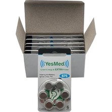 Power 675 Numara Işitme Cihazı Pili (10 Paket x 6 Adet = 60 Adet Pil)