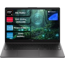 Hp 255 G10 Ryzen 5 7535U 16GB 1tb SSD Amd Radeon 660M 15.6" Fhd 250NITS Windows 11 Pro Taşınabilir Bilgisayar+Mouse Hediyeli WD30M3ETEX02