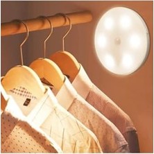 Sensörlü Şarjlı Dolap Içi Kablosuz LED Kabin Aydınlatma Mıknatıslı Gece Lambası