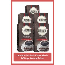 Laudatio Çekilmiş Kahve Klasik 500 gr X5 Adet