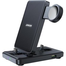 4'ü 1 Arada Tip C Çok Fonksiyonlu Kablosuz Şarj Cihazı ve Telefon Tutucu