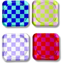 Rooms Design Studio Retro Cam Bardak Altlığı 4'lü