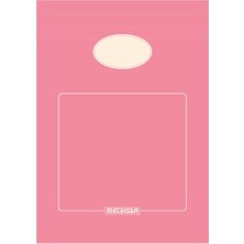 A5 Karton Kapaklı Bloknot, Pastel Serisi, 80 Yaprak, Düz, Pembe
