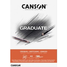 Canson Eskiz Bloğu Graduate Croquıs 40 Syf A5 96 GR