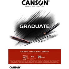 Canson Eskiz Bloğu Graduate Croquıs 40 Syf A4 96 GR