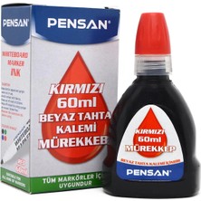 Pensan Tahta Kalemi Mürekkebi Kırmızı 100 ML 4009