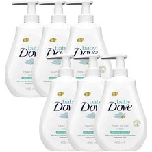 Dove Bebek Baştan Ayağa Vücut Yıkama Jeli Hassas Ciltler Için Nemlendirici - 6 Paket x 400 ml