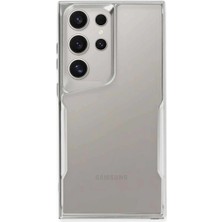 Samsung Galaxy S24 Ultra Kılıf Boyi Silikon Kapak - Gümüş