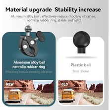 Motosiklet Gidonu Bisiklet Montaj Kelepçeleri Için Hero 13 12 11 10 9 Djı Osmo Action 5 Pro 4 3,360° Çift Top Başlı Kelepçe Tutucu 1/4-20 mm Kamera ve Telefon Için Adaptör