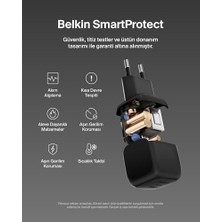 Kompakt Duvar Şarj Cihazı 45 W, 16, 16 Plus, 16 Pro, 16 Pro Max, 15 Serisi, Galaxy S25, Ipad, Airpods ve Daha Fazlası Için Usb-C Güç Iletimli Hızlı Şarj, Siyah