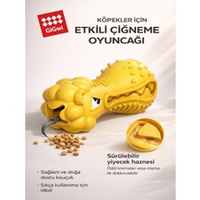 GiGwi Dumbbell Heads Aslan - Sesli & Ödül Maması Hazneli Köpek Oyuncağı