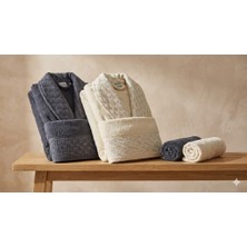 Özdilek Dıagonal Waffle Gri-Bej Aile Seti