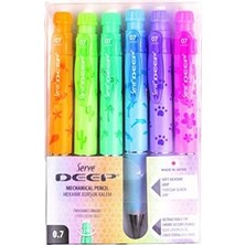 Deep Mekanik Kurşun Kalem Pastel Doğa Serisi 0.7 mm 6'lı Set