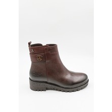 Venüs Kadın Hakiki Deri Waterproof Fermuarlı Bot 1950839K - Kahve - 36