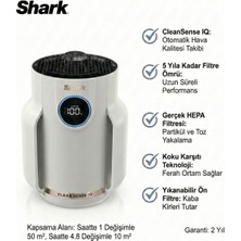 Shark Clean Sense Iq Teknolojili Profesyonel Hava Temizleme Cihazı Anti-Alerjen Hepa Filtreli 5 Sene Masrafsız Kötü Koku Önleyici ve Toz Yakalayıcı Akıllı Sistem