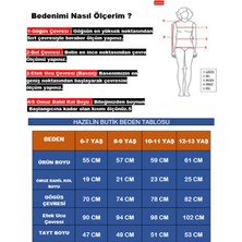 Hazelin Kız Çocuk Fuşya  Lacivert Detaylı 6-13 Yaş Yarım Kol Taytlı  Mayo HZL24S-AR1171-10