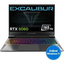 Casper Excalibur G870 Intel Core i7 13620H 32GB 1TB RTX5060 Windows 11 Home 15.6" 165Hz Taşınabilir Bilgisayar G870.1362-DF60A-C