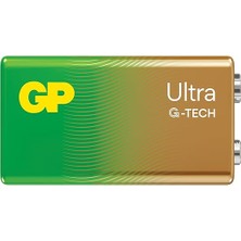 GP Batteries GP G-Tech 9V Ultra Alkalin Pil Tekli Paket GP1604AU