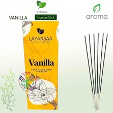 Layansaa Vanilya  Kokusu Özel Aroma Kokusu 20 Adet 1 Paket Çubuk Tütsü