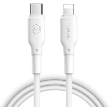 18W Pd Flexible Type-C To Lightning Data-Şarj Kablosu 1.2, Beyaz