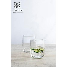 V-Block Su Bardağı 280 cc 6'lı Hediyelik Kutu