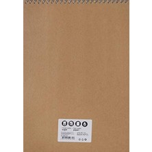 Bloknot, A4, 80 Yaprak, Düz, Karton Kapak, Spiral Cilt, 70G Kaliteli Kağıt, Asorti Renkler, Dayanıklı ve Kullanışlı