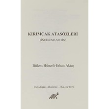 Kırımçak Atasözleri: Inceleme - Metin