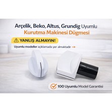Arçelik Beko Fırın Orjinal Düğme Beyaz 250151550 4 Adet