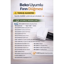 Arçelik Beko Fırın Orjinal Düğme Beyaz 250151550 1 Adet