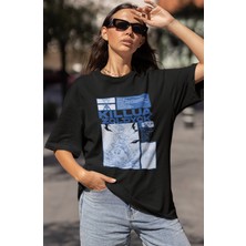 Sevbano Killua Zoldyck Hunter x Hunter Baskılı Unisex Oversize Anime Karakter Tişört