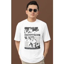 Sevbano Xxx Tentacion Rapper Baskılı Unisex Oversize Şarkıcı Tişört