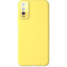 Vivo Y11S Kılıf Lansman Glass Kapak - Sarı