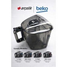 Arçelik Beko S-7554 Uyumlu Torbasız Slikon Süpürge Toz Haznesi