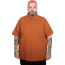 ModeXL Mode Xl Büyük Beden Erkek Nakışlı Klasik Pike Polo Yaka T-Shirt 20553 Tarcın