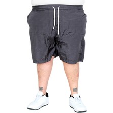 ModeXL Mode Xl Erkek Büyük Beden Desenli Deniz Şortu Fox 25403 Antrasıt