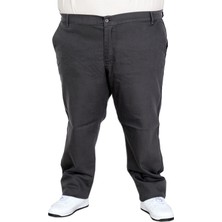 ModeXL Mode Xl Büyük Beden Erkek Gabardin Pantolon Doğa Yan Cep 22850 Antrasıt