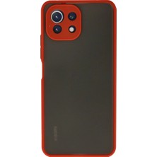 Xiaomi Mi 11 Lite Kılıf Montreal Silikon Kapak - Kırmızı