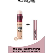 Luua Maybelline New York Instant Anti Age Eraser Kapatıcı - 01 Light & Mini Sky High Maskara 4.5 ml