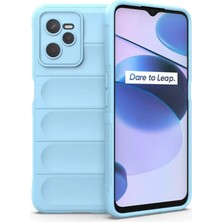 Realme C35 Kılıf Optimum Silikon - Sky Blue